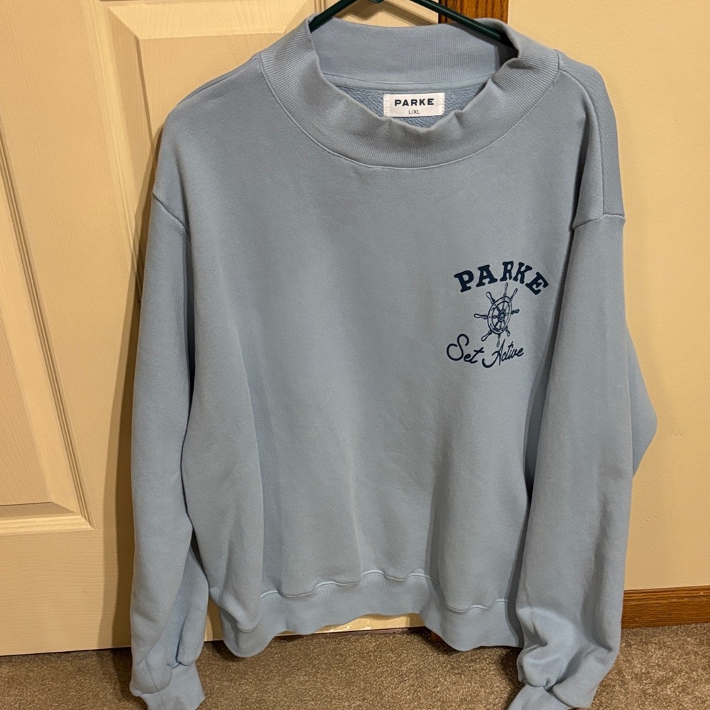 Parke Blue Women's Crewneck Sweater